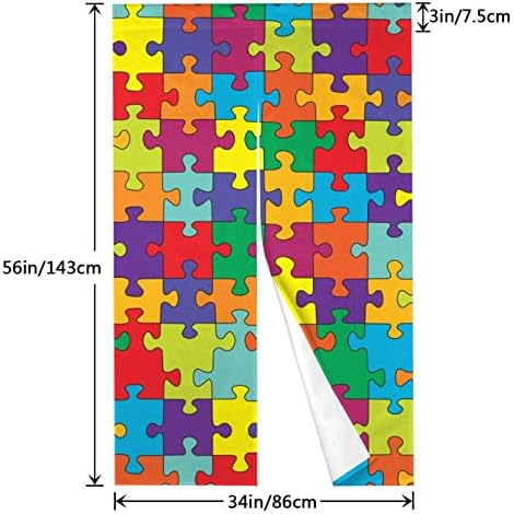 Peynir Autism Awareness Door Curtain Feng Shui Panel