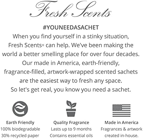 Willowbrook Fresh Scents Scented Sachet 3 Pack
