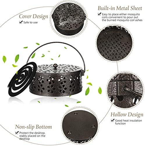 Lallisa 4 Piece Coil Holder Retro Iron Incense Burner