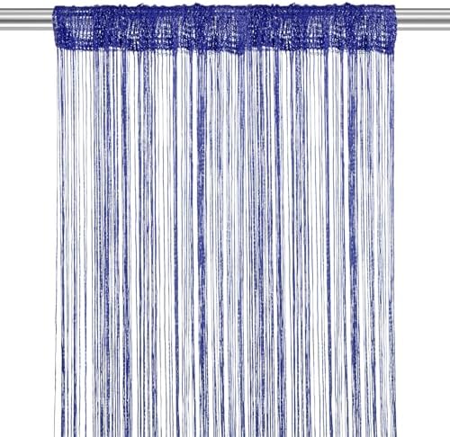 Sapphire Blue Decorative Door Curtain Panel 39x79 Inches