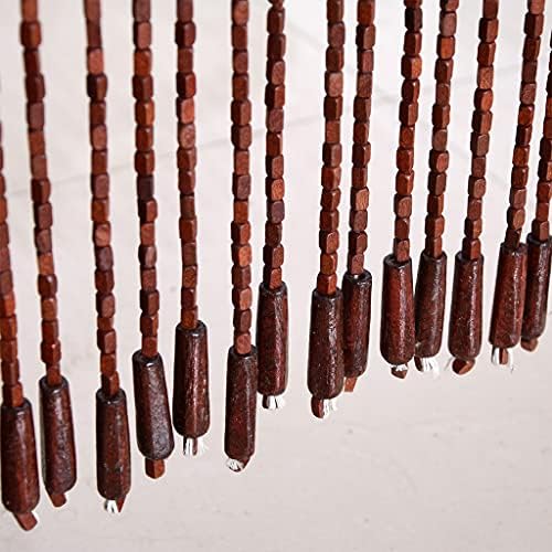 60 Strands Wood Beaded Curtain for Doorways and Room Dividers