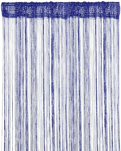 Sapphire Blue Decorative Door Curtain Panel 39x79 Inches