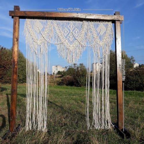 Boho Wedding Arch Macrame Curtain Decor 708W866L