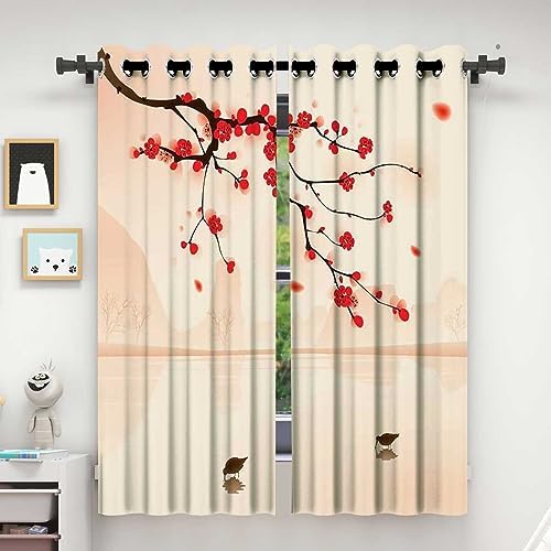 Pink Bead Curtain Panels for Doorway 55x72 inches