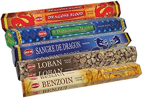 Hem Incense Sticks Variety Pack with Holder