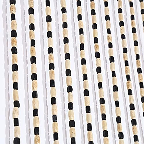 27 Strands Wood Beaded Curtain for Doorways and Room Dividers