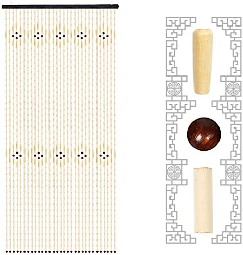 31 Strands Bamboo Beaded Curtain for Doorways
