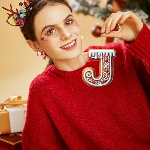 Gingerbread Alphabet Ornaments for Christmas Tree