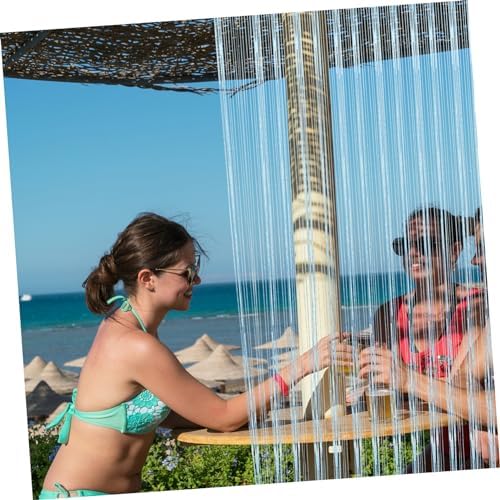 Funomocya Beaded Door Curtains 2 Pack Decorator Panels