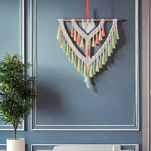 Macrame Curtains Cotton Long Wall Hanging Panels