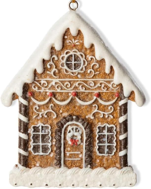 The Bridge Collection 3 Resin Gingerbread House Ornament