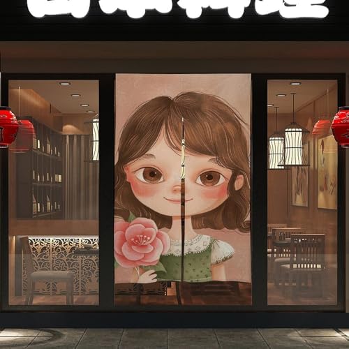 Big Eyes Girl Door Curtain Panel 17x57 Inch Blackout Privacy Divider