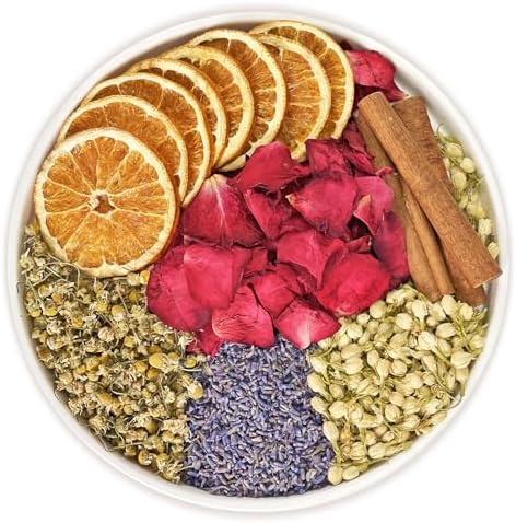 Sweet Dreams Stovetop Potpourri with Jasmine Lavender Rose Orange Chamomile Cinnamon