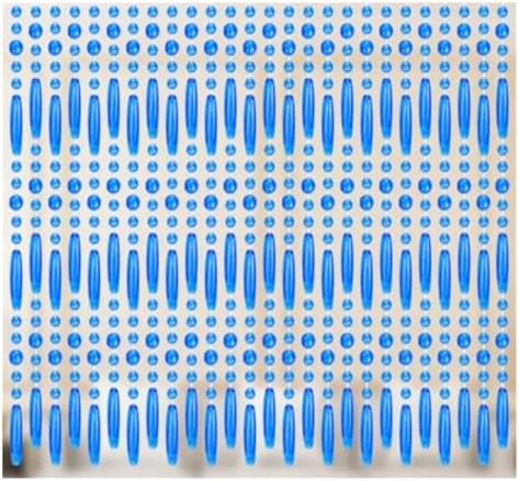 Blue Crystal Bead Curtain for Living Room Partition