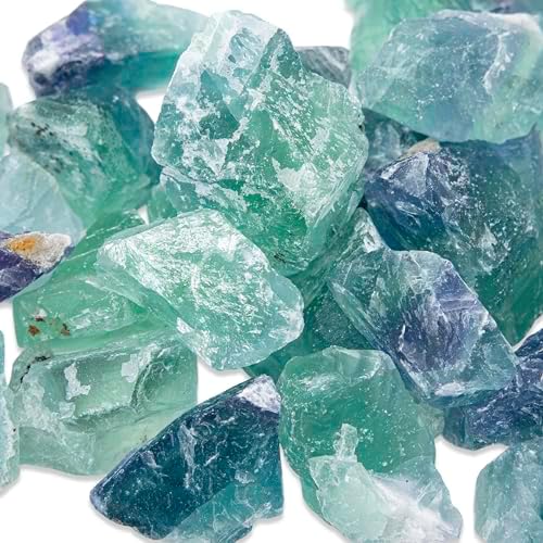 12 Lb Fluorite Rough Stones for Tumbling and Jewelry Making