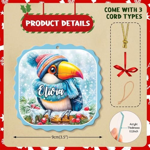Personalized Acrylic Tree Ornament with Custom Name 1