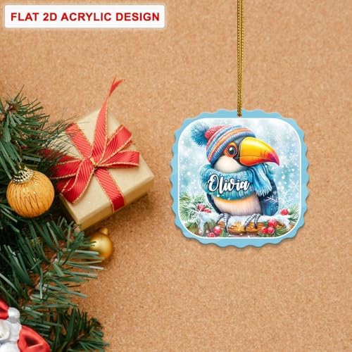 Personalized Acrylic Tree Ornament with Custom Name 1
