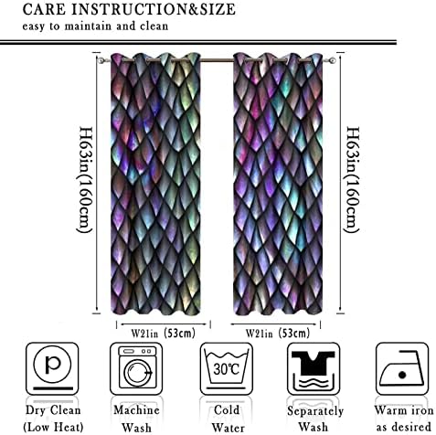 Fantasy Dragon Blackout Curtains for Living Room