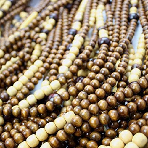 QPZK 31 Shares Wood Beaded Curtain 80x180cm Door Divider