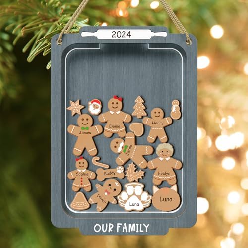 DPDP Personalized Christmas Ornament with 12 Names