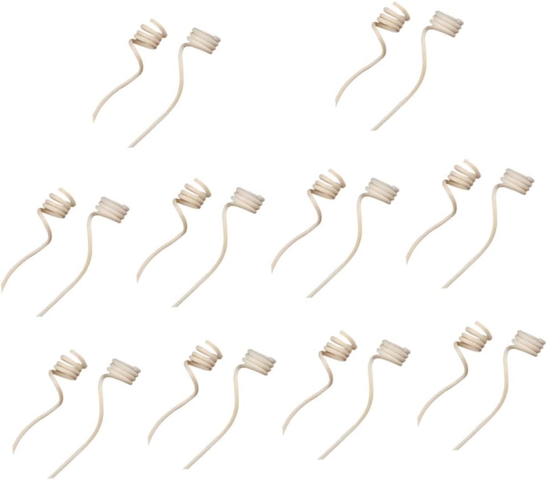 Cabilock 20PCS Large Spiral Rattan Diffuser Sticks for Home Fragrance