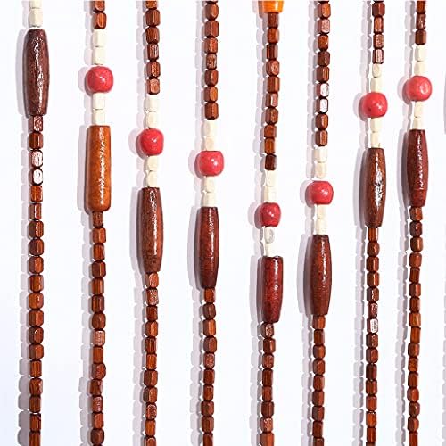 32 Strands Wood Beaded Curtain for Doorways and Closets