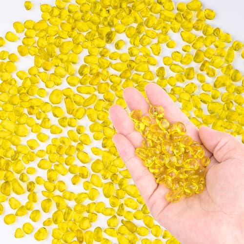 Meschett Colorful Glass Stones 1LB Rainbow Aquarium Gravel