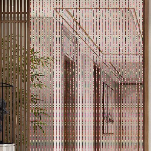 41 Strands Beaded Curtain with Bamboo Beads