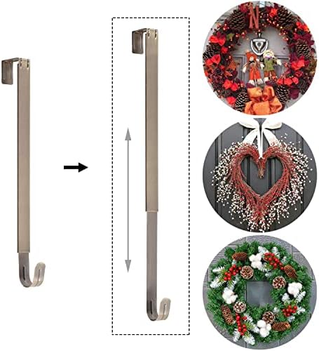 Sattiyrch Adjustable Wreath Hanger 15-25 Inch Bronze