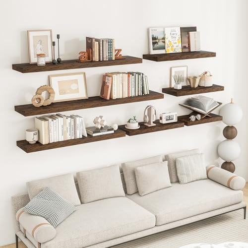 RICHFOCUS 36 Inch Floating Shelves for Wall 2 Pack