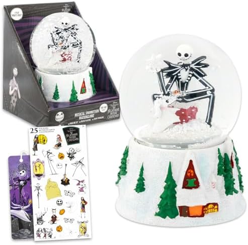 Disney The Nightmare Before Christmas Musical Snow Globe Gift Set