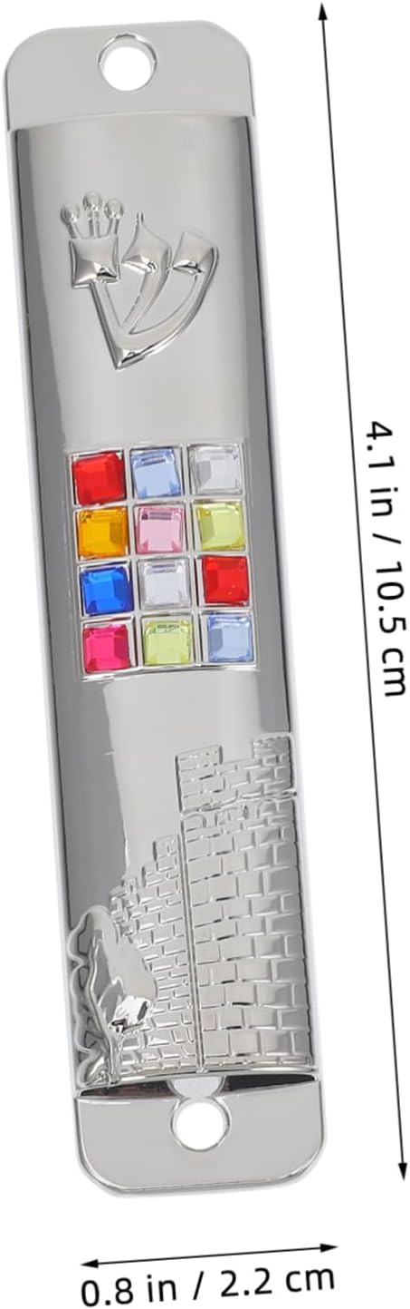 2 Sets Kosher Mezuzah with Scroll for Door