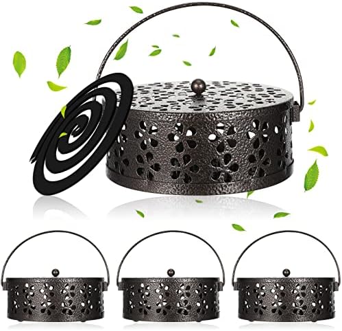 Lallisa 4 Piece Coil Holder Retro Iron Incense Burner
