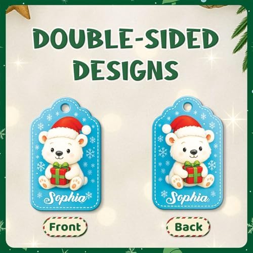 Personalized Acrylic Tree Ornament with Custom Name