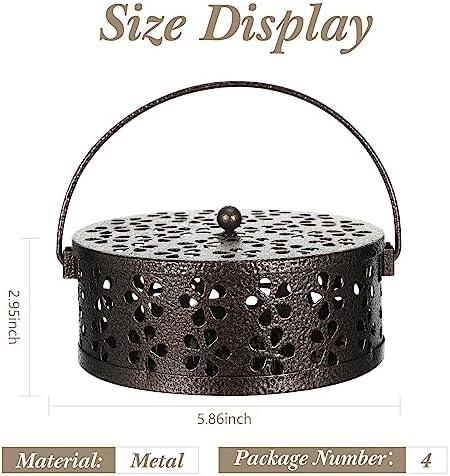 Lallisa 4 Piece Coil Holder Retro Iron Incense Burner