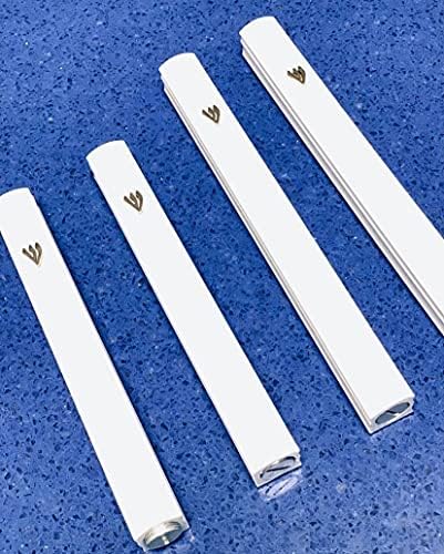 AS Mezuzot Silver Shin Design Mezuzah Case