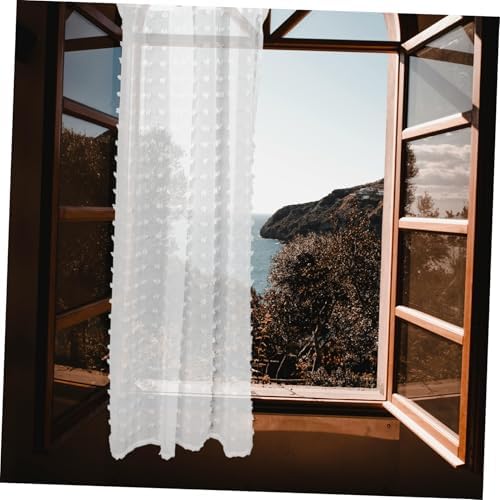 Zerodeko Farmhouse Bedroom Curtain Long Sheer Drapes