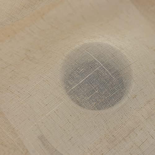 Demetex French Door Curtain 2 Panels 30x72 Beige