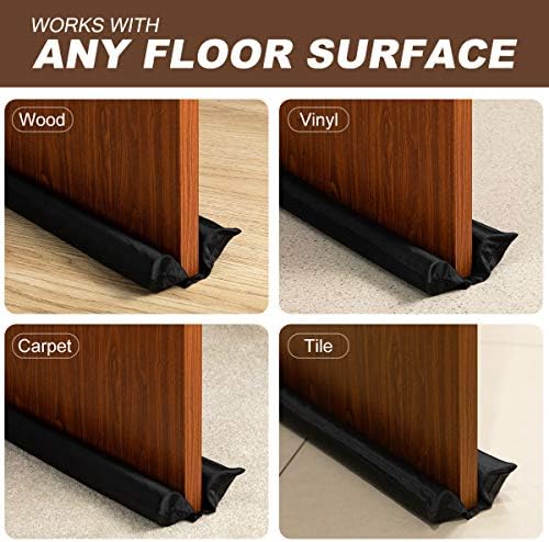 Febos Door Noise Blocker 36 Inches Grey Draft Stopper