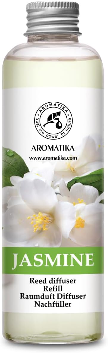 AROMATIKA Jasmine Essential Oil 200ml Reed Diffuser Refill