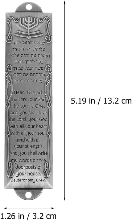 Homoyoyo Mezuzah Set for Door with Scroll