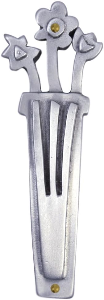 Modern Artisans American Made Pewter Mezuzah 4 Inch