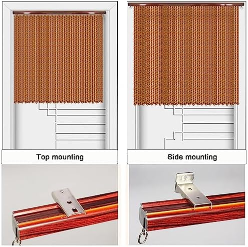 Natural Wood Bamboo Beaded Curtain for Doorway Entrance