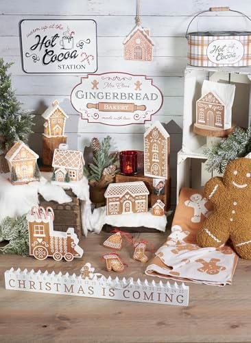 Primitives by Kathy Ornament Set Gingerbread Town