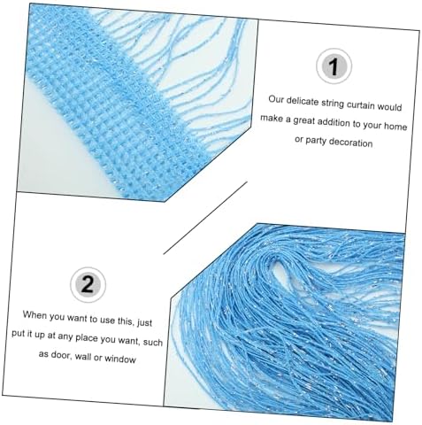 Funomocya Beaded Door Curtains 2 Pack Decorator Panels
