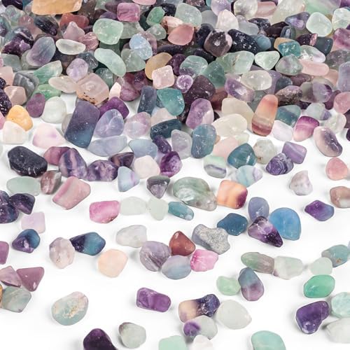 JOHOUSE Quartz Crystals Crushed Chips for Decor and Aquarium