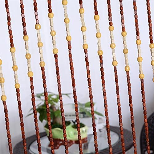 27 Strands Wood Beaded Curtain for Doorways and Closets