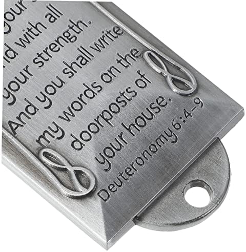 Retro Metal Mezuzah Plaque Door Decor