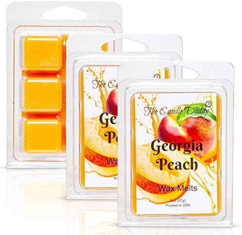 Georgia Peach Southern Fruit Scented Wax Melts 1 Pack 6 Cubes