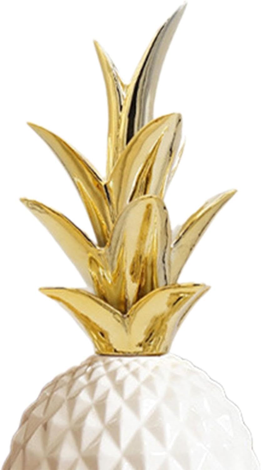 Ceramic Pineapple Ornament Decorative Figurine for Home Office